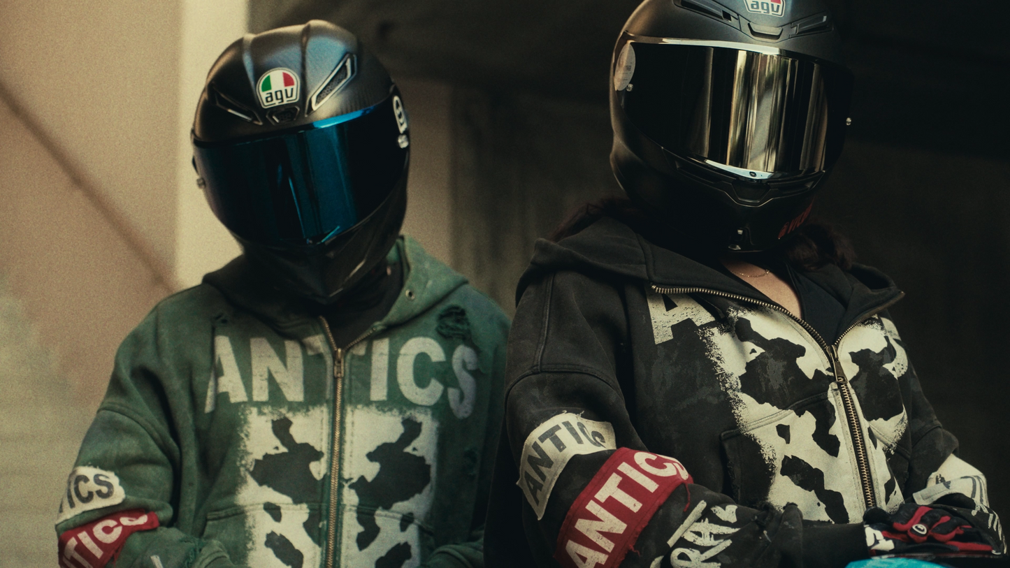 ANTICS Distressed Zip Hoodie