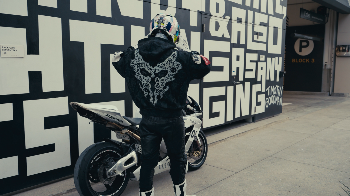 ANTICS Distressed Pull Over Hoodie